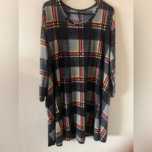 2XL Chic Soul plaid dress. Great condition